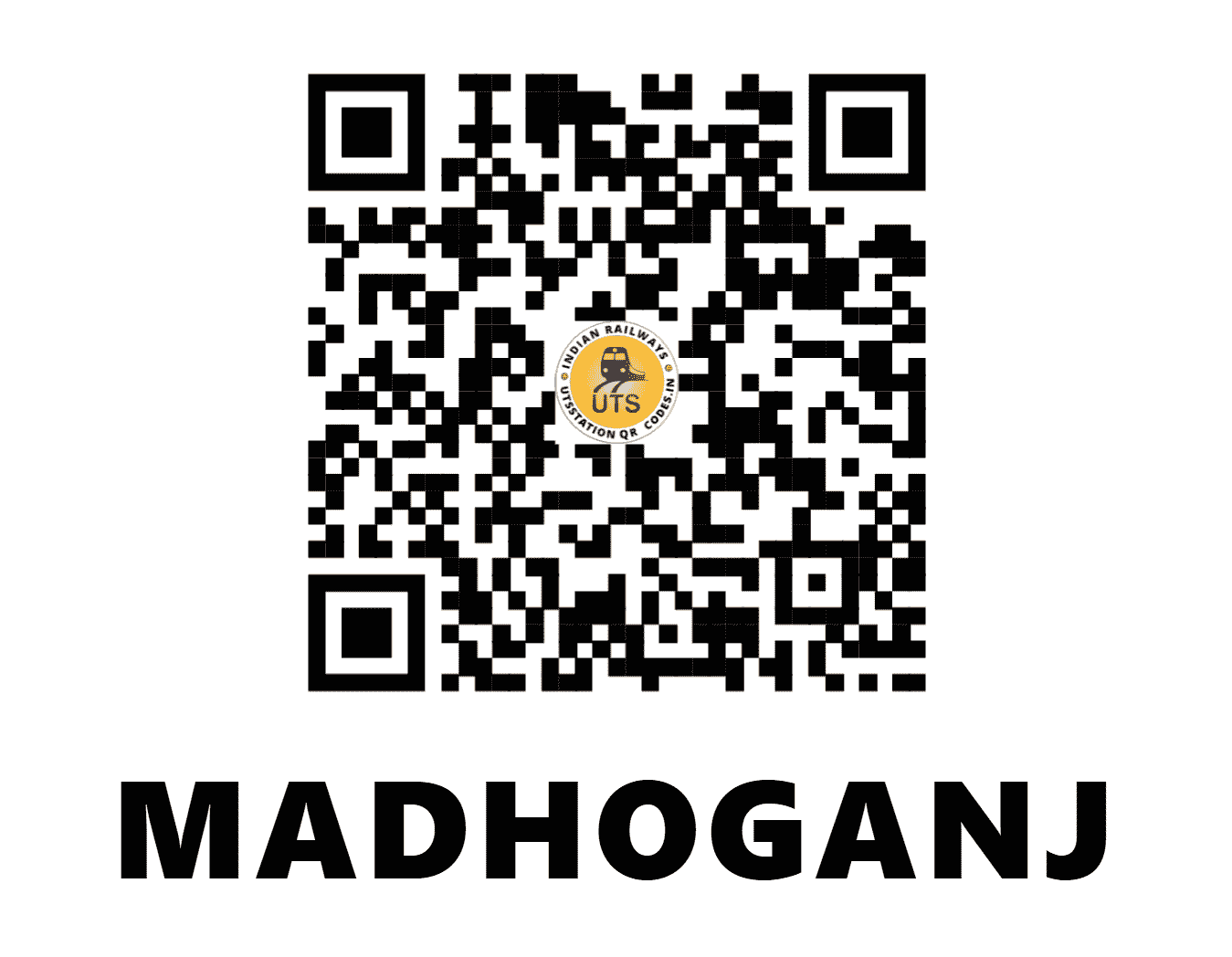 UTS QR Code for MADHOGANJ - MAH (NR - UTTAR PRADESH)